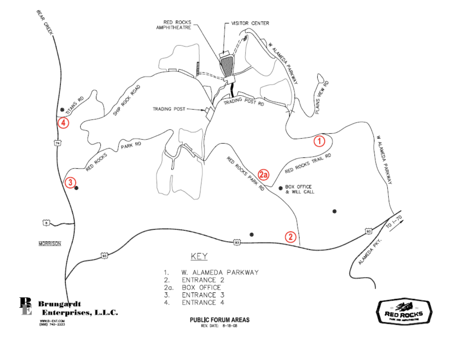 Red Rocks public forum locations